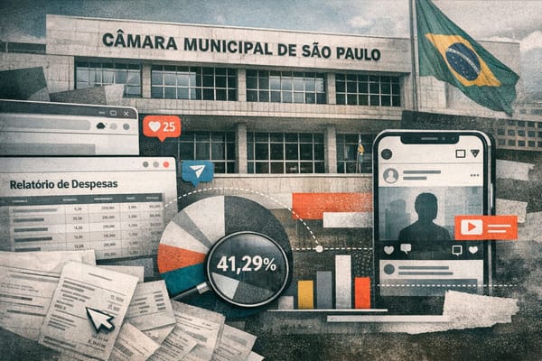 Em 2025, 41,29% da verba de gabinete dos vereadores de São Paulo foi destinada a despesas ligadas à comunicação